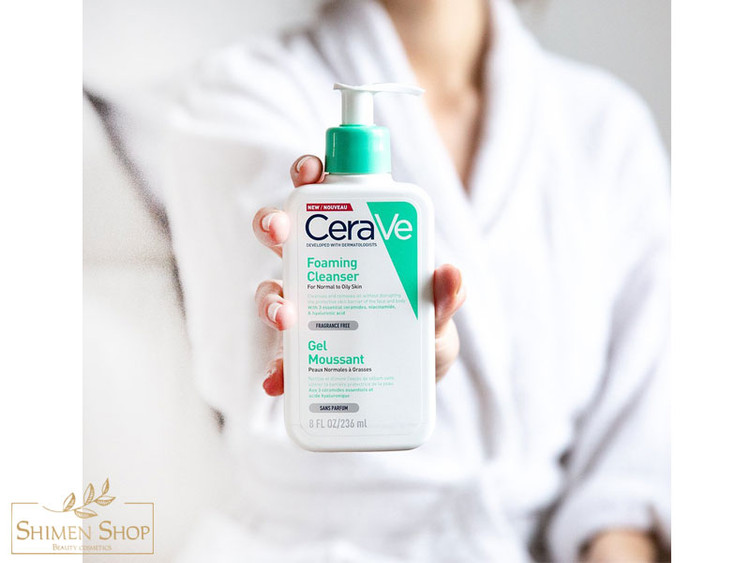 شوینده صورت سراوی مخصوص پوست چرب با فرمول بدون سولفات، مناسب پوستهای مستعد اکنه