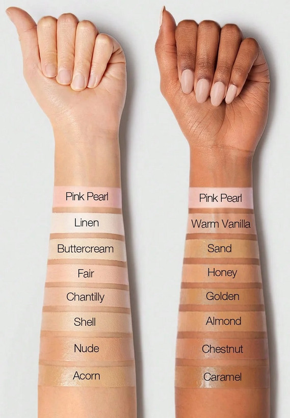 تست روی دست کانسیلر شیگلم